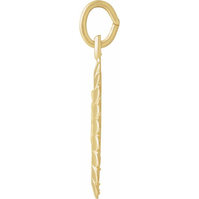 14K Yellow 17x11 mm Oval Miraculous Medal